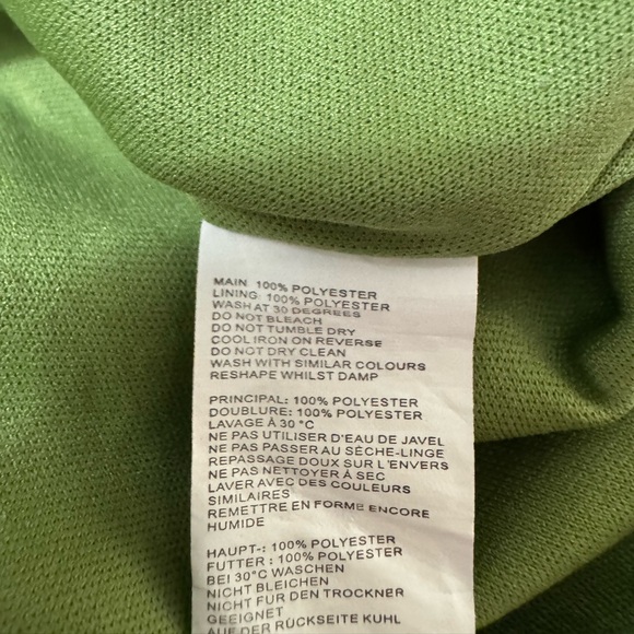 Green Paisley Patchwork Maxi Dress – Long Sleeve, Twist Front - Picture 6 of 8